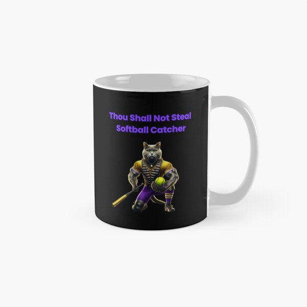 Item preview, Thou Shall Not Steal Softball Catcher designed and sold by TrendsLook.
