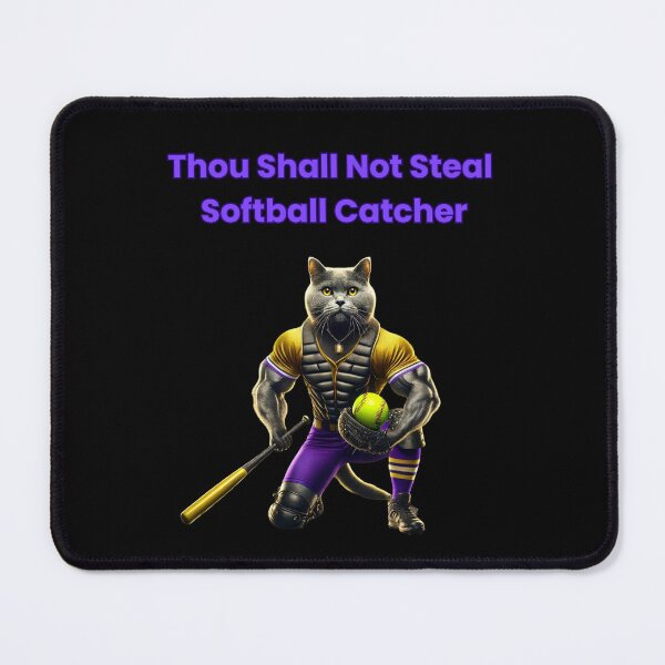 Item preview, Thou Shall Not Steal Softball Catcher designed and sold by TrendsLook.