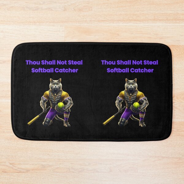 Item preview, Thou Shall Not Steal Softball Catcher designed and sold by TrendsLook.