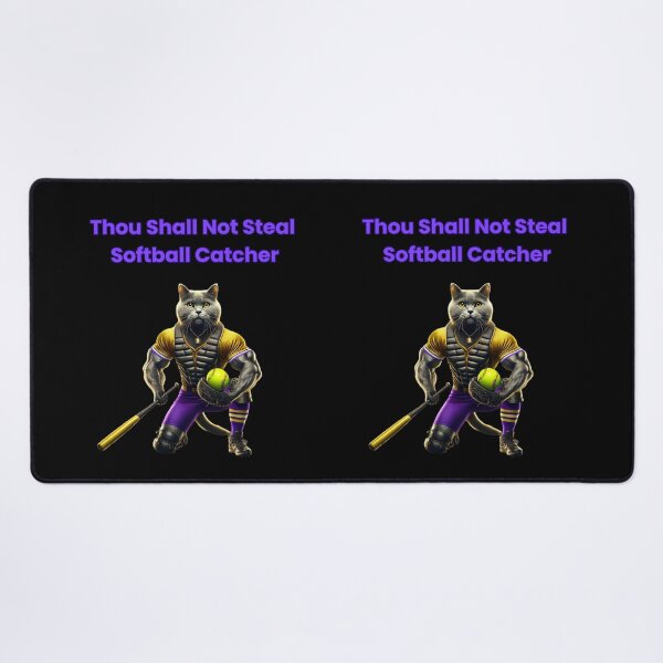 Item preview, Thou Shall Not Steal Softball Catcher designed and sold by TrendsLook.