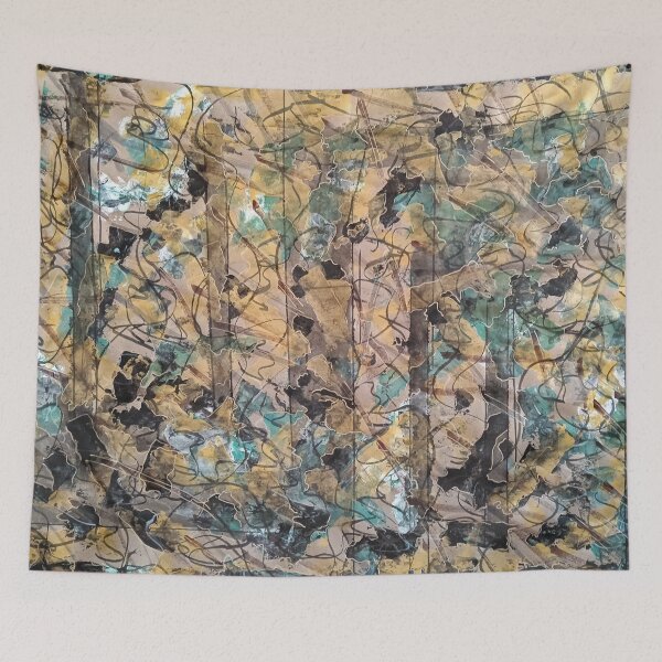 Item preview, Abstract Grunge Camouflage. Gold Black Green Texture Pattern.  Aesthetic Design.  Prints, stickers, gifts. designed and sold by IrinaBaranova.