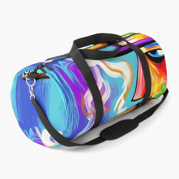 Item preview, Expressive Cigar Smoker in Vivid Abstract Art - Bold Colors and Dynamic Energy designed and sold by OlfactoART Studio.