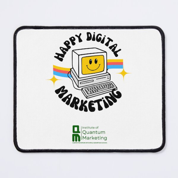 Vista previa del artículo con la obra «Feliz marketing digital», diseñado y vendido por IQM-Merchandise.