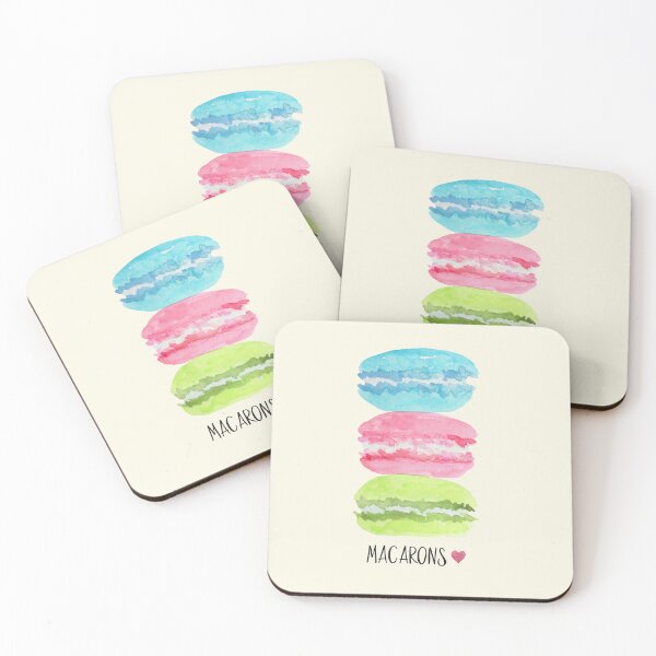 Item preview, Kawaii Macaron – Pastel Dessert Art designed and sold by Katherine Ann.