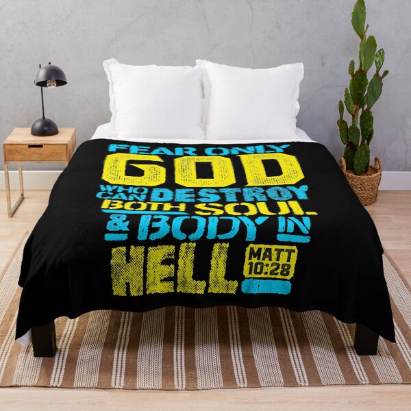 Item preview, Matthew 10:28 Fear Only God Who Can Destroy Both Soul And Body In Hell designed and sold by plushism.