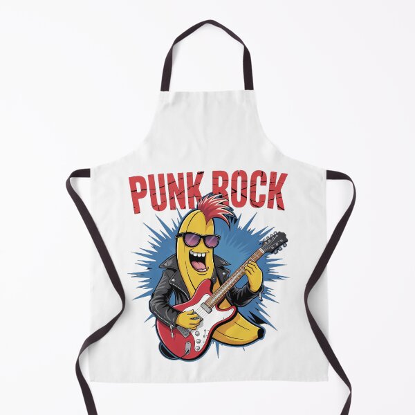 Item preview, Punk Rock Banana with Guitar – Funny Fruit Music Cartoon Design designed and sold by Trend Pixel Co..