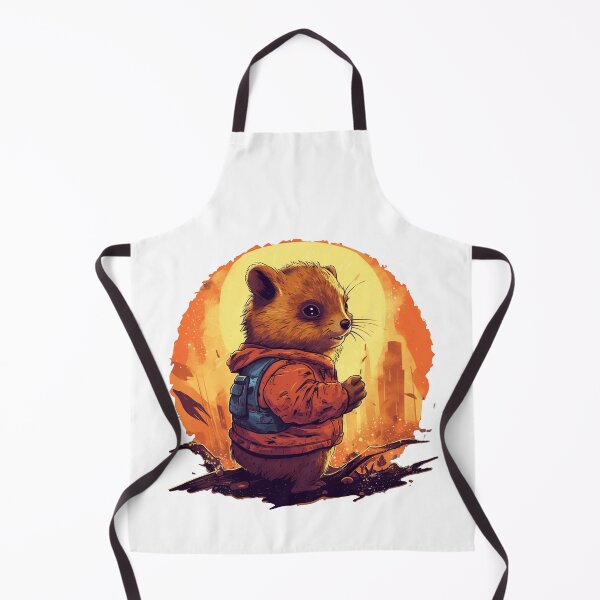 Item preview, Adventurous Degu at sunset designed and sold by AI-Zauberwelt.