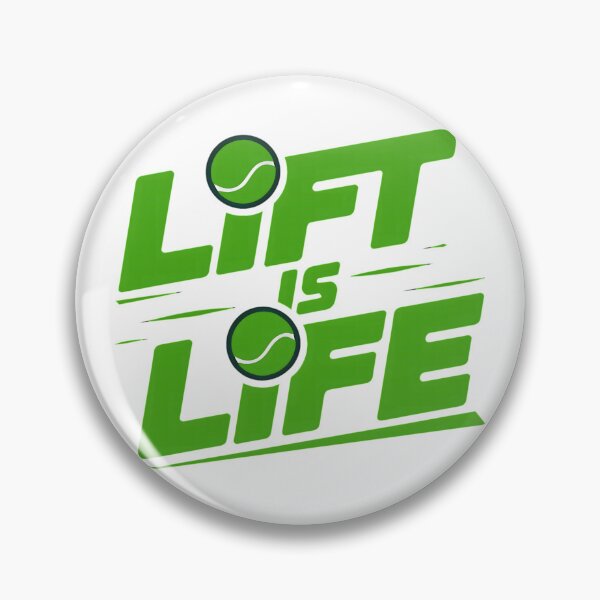 Item preview, Lift Is Life - Graphic and Motivational Tennis Design for Passionate Players designed and sold by LV-creator.