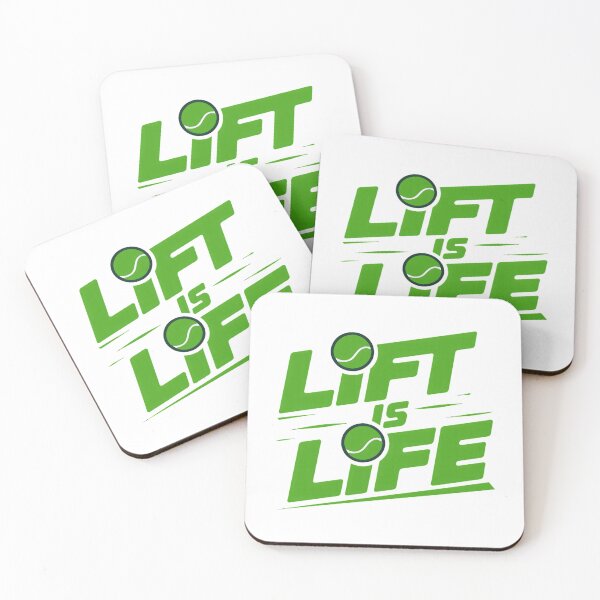 Item preview, Lift Is Life - Graphic and Motivational Tennis Design for Passionate Players designed and sold by LV-creator.