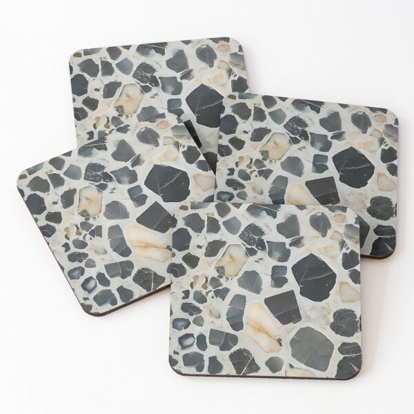 Item preview, Polished Terrazzo Stone Surface Close-Up designed and sold by SurfaceCraft Studio.