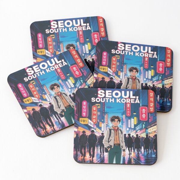 Item preview, Retro Seoul Anime - Neon Streets 80s Aesthetic designed and sold by Edszart.