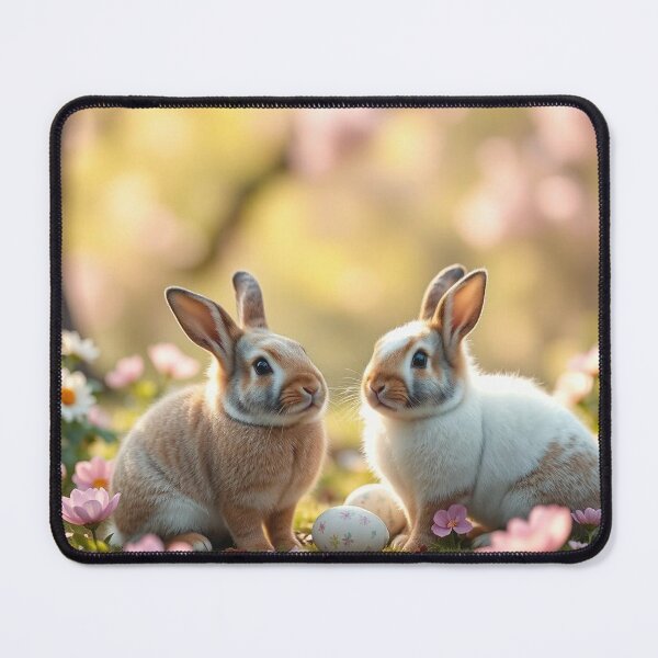 Item preview, Generated AI unique foto Easter bunny in magical forest designed and sold by TAnnao.