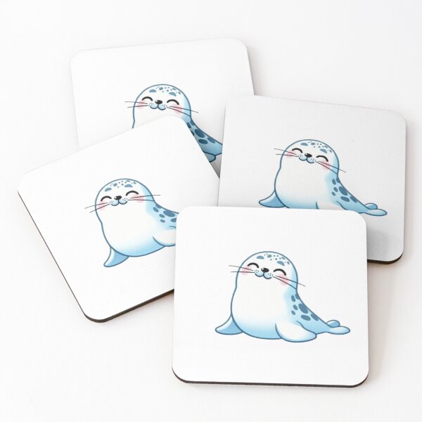 Item preview, Kawaii Cute Cartoon Seal designed and sold by artbeyondr.