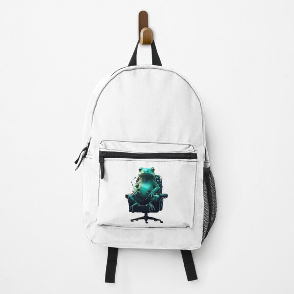 Item preview, Gaming frog on executive chair designed and sold by AI-Zauberwelt.