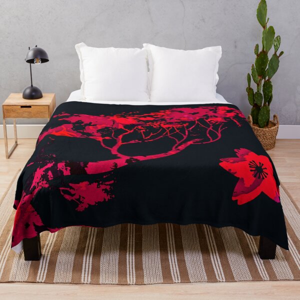 Item preview, Cherry Blossom Tree Red Stencil Pouring Art designed and sold by GAP90.
