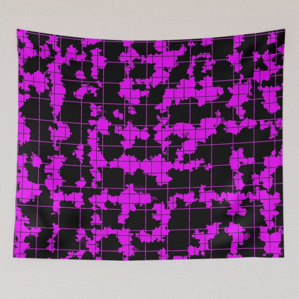 Item preview, Purple Black Irregular Abstract Pattern Design  designed and sold by PatternTitan.
