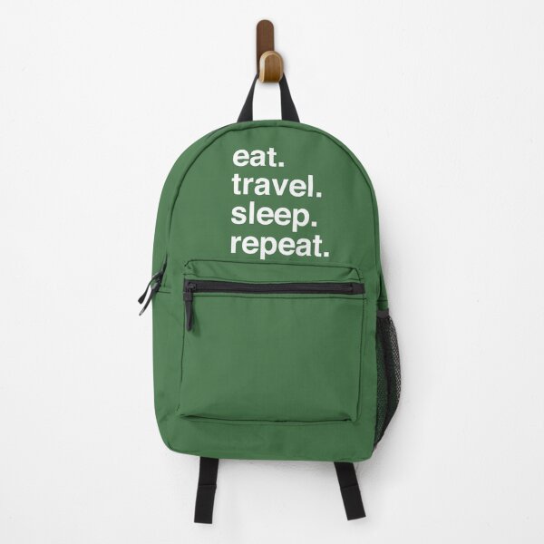 Item preview, Eat Travel Sleep Repeat – Wanderlust Typography Design designed and sold by Katherine Ann.