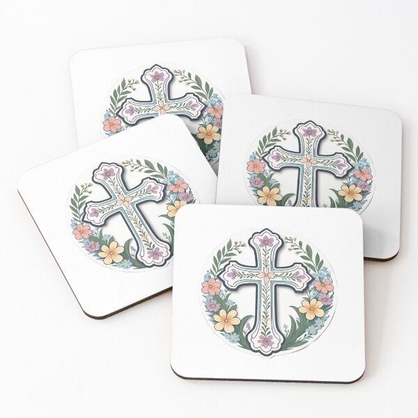 Item preview, Floral Cross Crucifix 7 designed and sold by DreamingAwake1.