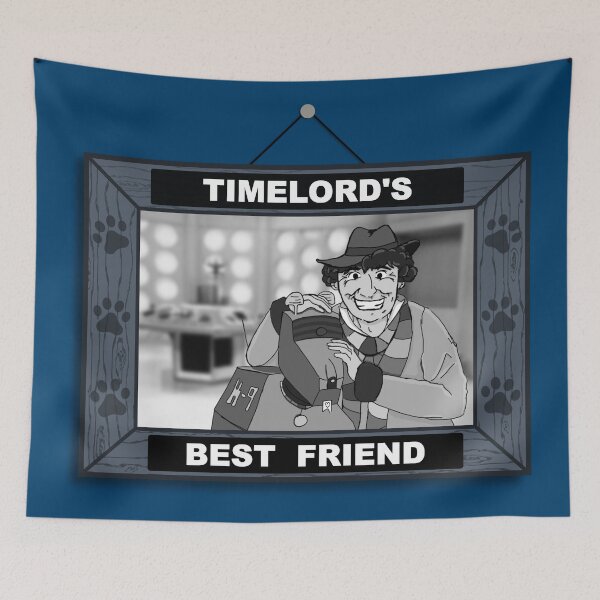 Item preview, Timelord's Best Friend (Black & White) designed and sold by wanderingent.