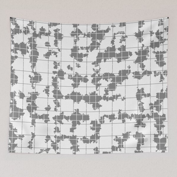 Item preview, Grey White Irregular Abstract Pattern Design  designed and sold by PatternTitan.