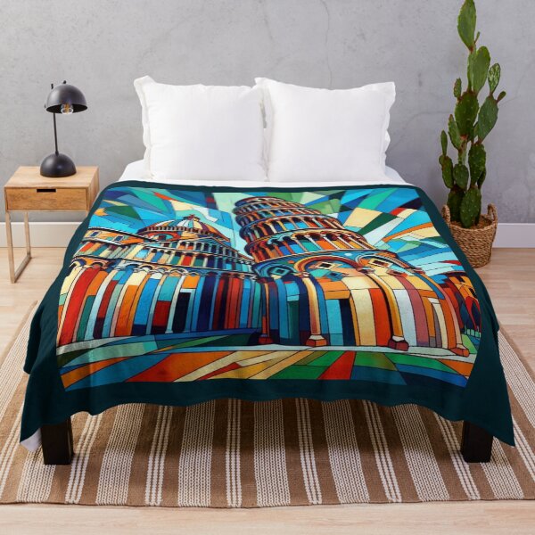 Item preview, Cathedral and Leaning Tower of Pisa, Cubist Style designed and sold by Gaborai.