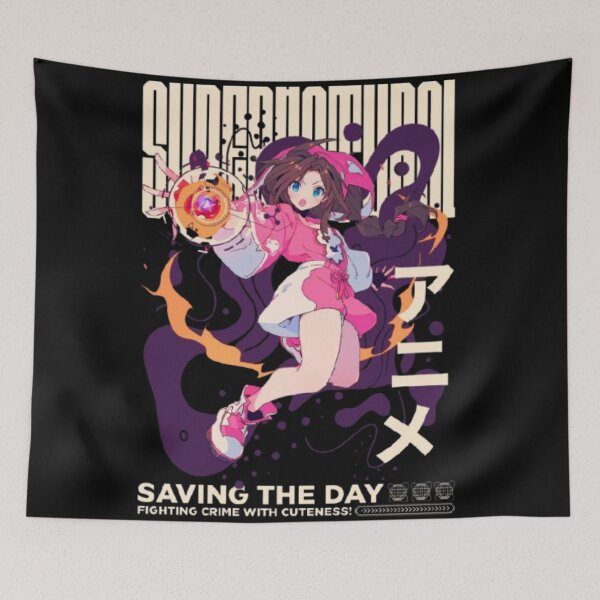 Item preview, Superhero Anime Girl Super Cute Hero designed and sold by KolinBoy.