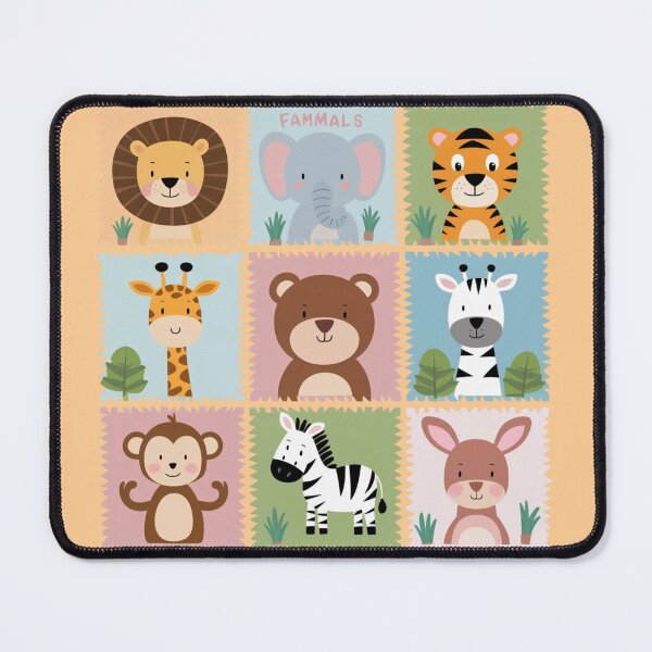 Item preview, a Lion, Elephant, Tiger, Giraffe, Bear, Monkey, Zebra, and a Kangaroo designed and sold by 123ks.