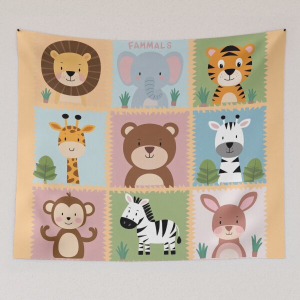 Item preview, a Lion, Elephant, Tiger, Giraffe, Bear, Monkey, Zebra, and a Kangaroo designed and sold by 123ks.