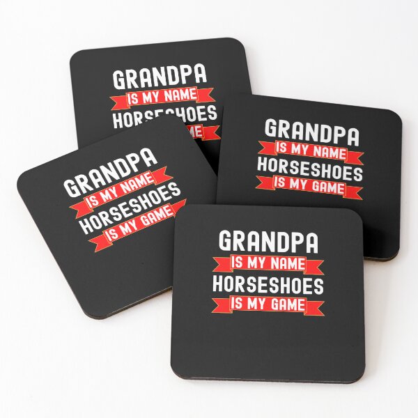 Item preview, Grandpa is my name Horseshoes is my game funny Horseshoes designed and sold by snowry.