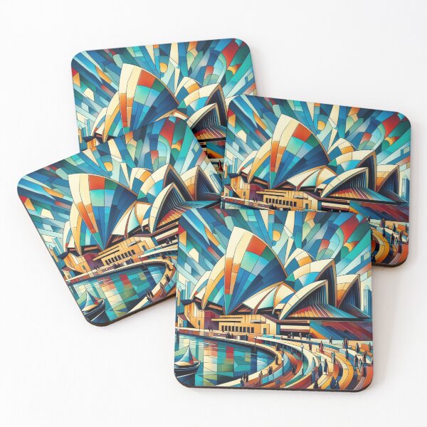 Item preview, Abstract Sydney Opera House, Cubist Style designed and sold by Gaborai.