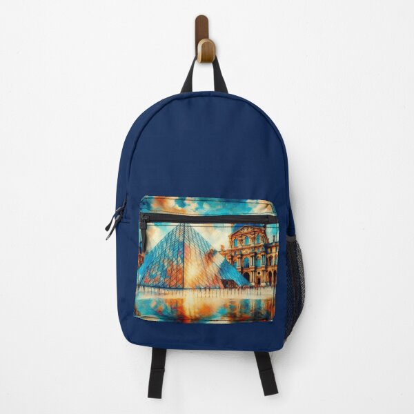 Item preview, Abstract Louvre Pyramid, Impressionist Style designed and sold by Gaborai.