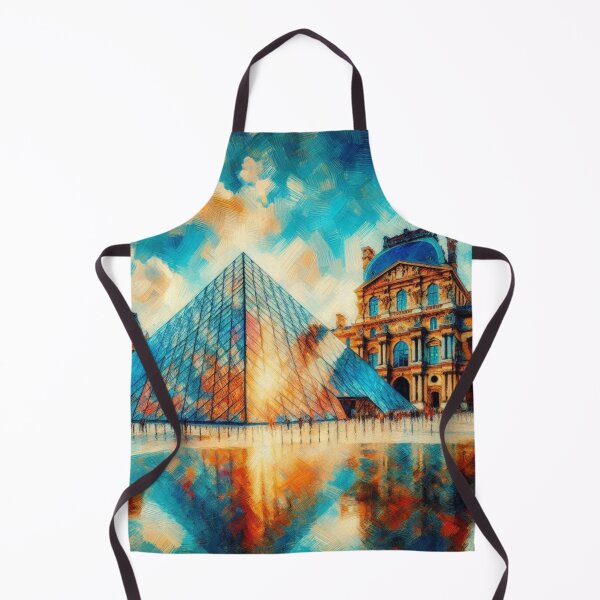 Item preview, Abstract Louvre Pyramid, Impressionist Style designed and sold by Gaborai.
