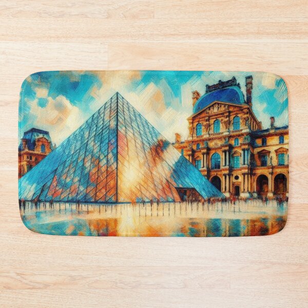 Item preview, Abstract Louvre Pyramid, Impressionist Style designed and sold by Gaborai.