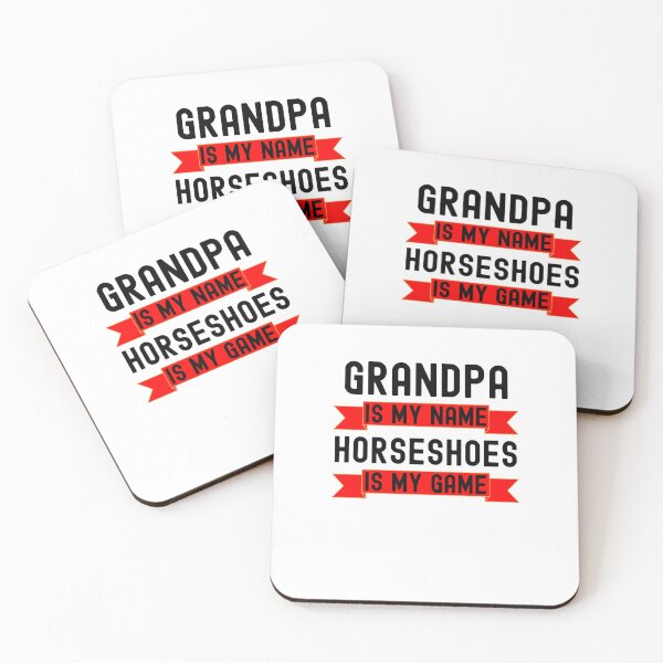 Item preview, Grandpa is my name Horseshoes is my game Horseshoes humor designed and sold by snowry.