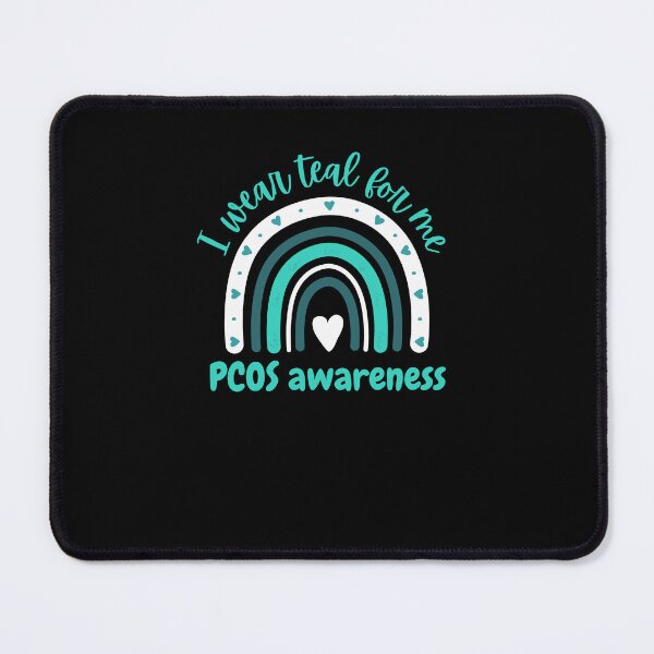 Item preview, PCOS awareness I wear teal for me cute boho rainbow designed and sold by snowry.