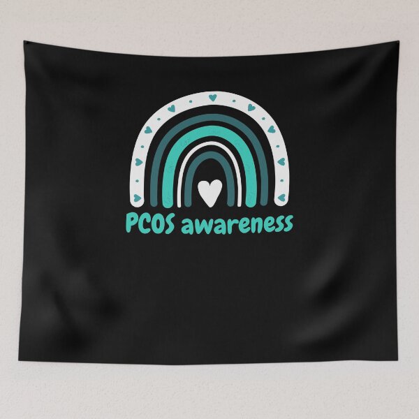 Item preview, Cute PCOS awareness boho rainbow PCOS support designed and sold by snowry.