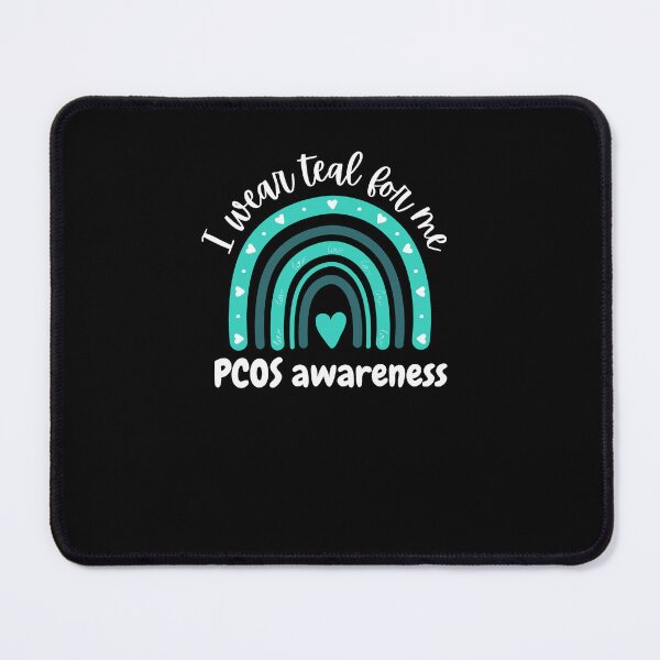 Item preview, I wear teal for me PCOS awareness cute boho rainbow designed and sold by snowry.