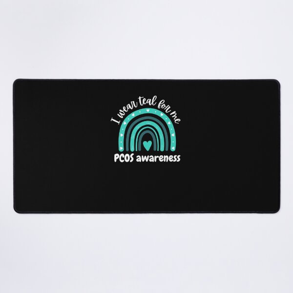 Item preview, I wear teal for me PCOS awareness cute boho rainbow designed and sold by snowry.
