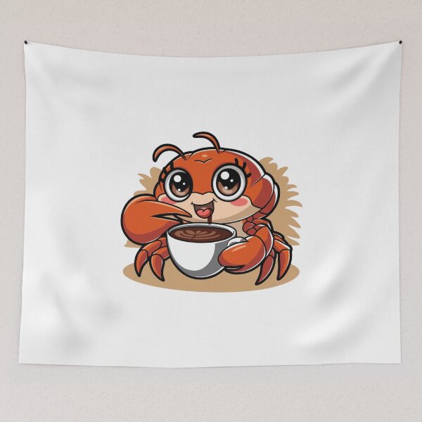 Item preview, crab with coffee designed and sold by Eternalski.