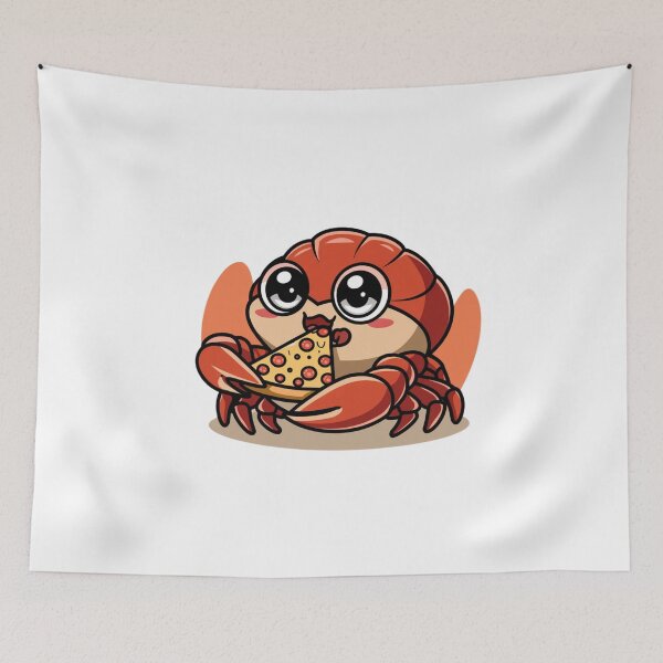 Item preview, crab eating pizza designed and sold by Eternalski.