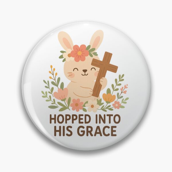 Item preview, Hopped Into His Grace - Christian Easter Tee designed and sold by Flashy Flamingo.