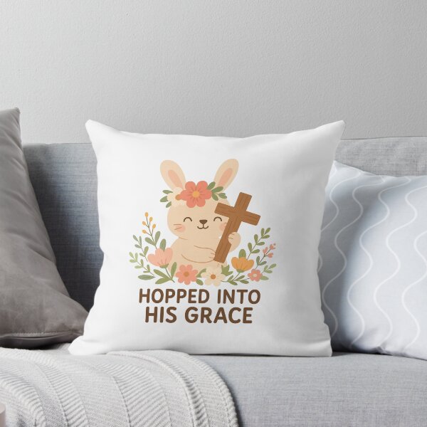 Item preview, Hopped Into His Grace - Christian Easter Tee designed and sold by Flashy Flamingo.