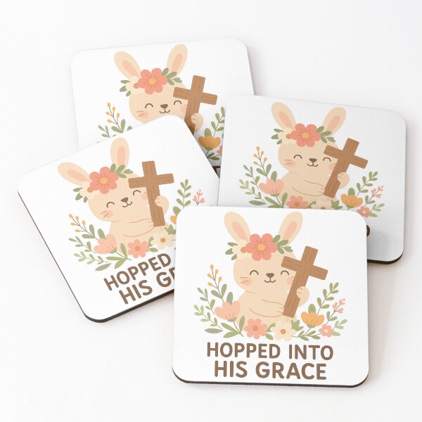 Item preview, Hopped Into His Grace - Christian Easter Tee designed and sold by Flashy Flamingo.