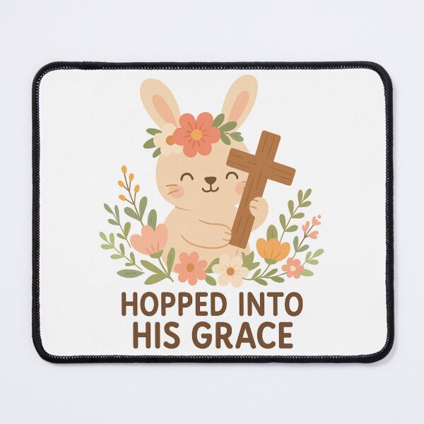 Item preview, Hopped Into His Grace - Christian Easter Tee designed and sold by Flashy Flamingo.