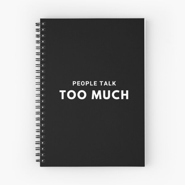 Item preview, People Talk Too Much - white designed and sold by VasInd.