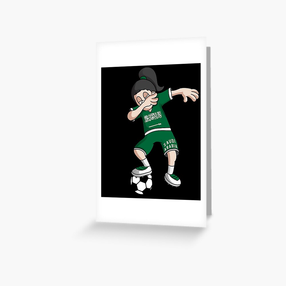 Tarjetas de felicitación «Fútbol saudita de Arabia Saudita Chica de Tarjetas de felicitación «Fútbol saudita de Arabia Saudita Chica de