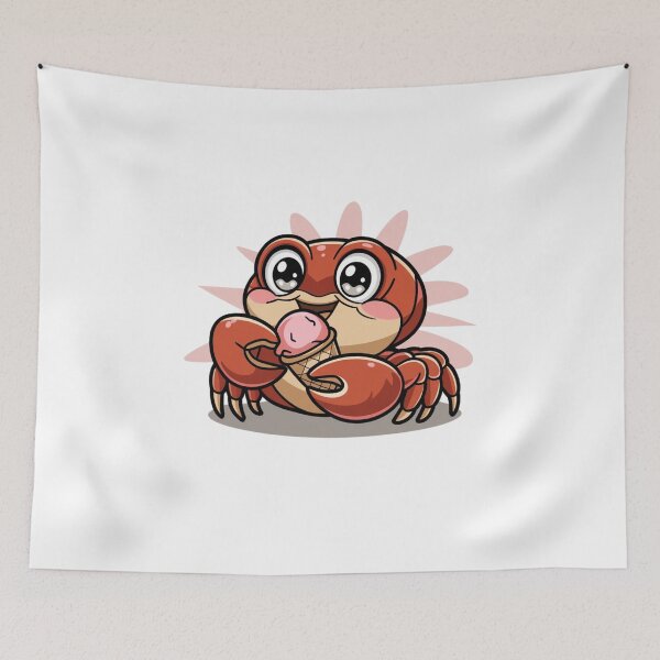 Item preview, crab eating ice cream designed and sold by Eternalski.