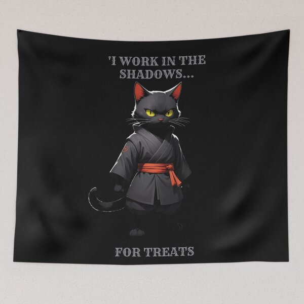 Item preview, cat lover - I WORK IN THE SHADOWS… designed and sold by Fantasy-Vibes.