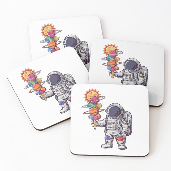Item preview, Astronaut Holding Planet Ice Cream – Whimsical Space Cone Design designed and sold by Trend Pixel Co..