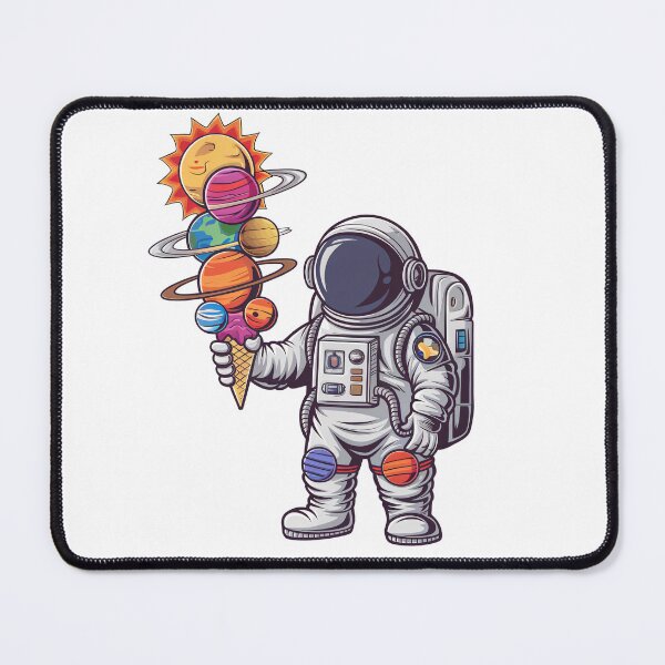 Item preview, Astronaut Holding Planet Ice Cream – Whimsical Space Cone Design designed and sold by Trend Pixel Co..